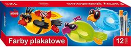 Farby plakatowe 12 kolorów 20 ml Mona 300142