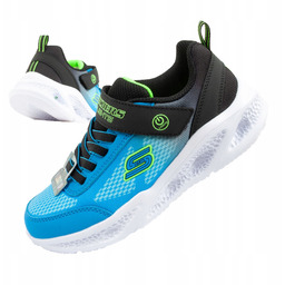 Buty sportowe dziecięce Skechers Meteor-Lights-Krendox [401495L/BKBL] Led