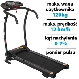 ENERO FIT Bieżnia elektryczna W300 1250W 12km/h