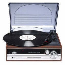 Gramofon retro Denver VPR-190MK2 z radiem i wbudowanymi