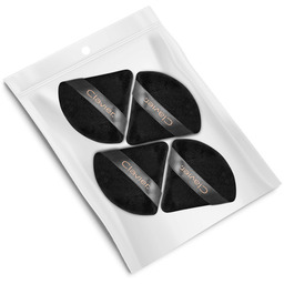 Clavier Trójkątny puszek do pudru Czarny 4szt