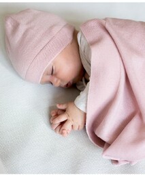 Poofi Kocyk merino Cozy delikatny róż