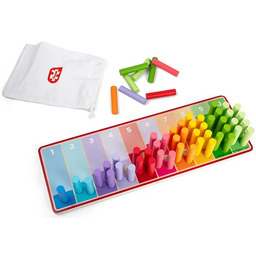 Drewniane klocki matematyczne do nauki liczenia Patyczki Bigjigs