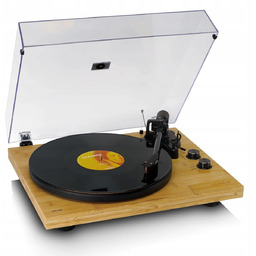 Gramofon Lenco LBT-335BA bambusowy ortofon 2m red headshell