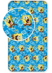 Jerry Fabrics Prześcieradło bawełniane z gumką 90x200 Sponge