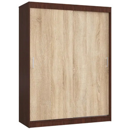 Elior Przesuwna szafa wenge + dąb sonoma H6-M03
