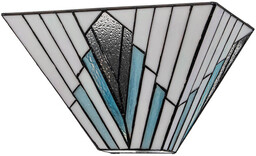 Elstead Lighting Witrażowy kinkiet Alderley TF-ALDERLEY-WU art. deco