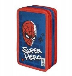 Potrójny Piórnik z Wyposażeniem, Spider-Man