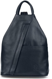Plecak damski granatowy Vera Pelle T52