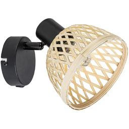 RABALUX 3133 Rattan Spot IP20 czarny mat E14