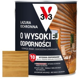 V33 Lazura ochronna o wysokiej odporności bezbarwna 0,75L