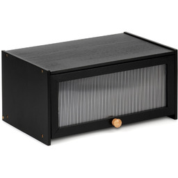 Chlebak bambusowy czarny 40x25x20 cm