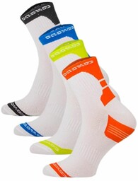 Comodo Zestaw 4 PAR skarpet sportowych Run&Bike QUARTER-