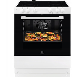 Kuchnia ceramiczna Electrolux LKC74000SW Biała AquaClean Grill Pizza