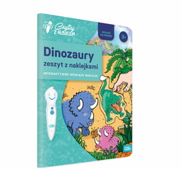 Albik - Zeszyt z naklejkami Dinozaury 3+