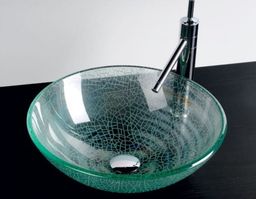 Umywalka szklana 42 x 42 cm ICE -