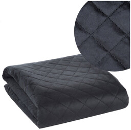 Narzuta 220 x 240 Pikowana Velvet Luiz5 Czarny