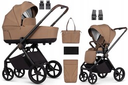 Wózek Venicci Claro Adaptery Folia Torba 2w1 Caramel