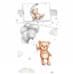 Komplet pościeli 100x135 Miś Koala gwiazdki Miękka Bawełna