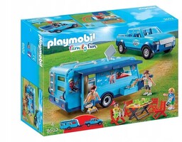 Playmobil Family Fun Auto Pick-Up z przyczepą kempingową