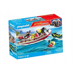 Zestaw Figurek Action Heroes 71464 Łódź Straży Pożarnej