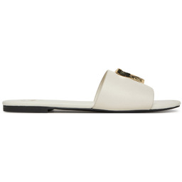 Klapki LOVE MOSCHINO JA28161G0MIA0102 Écru