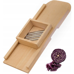 Szatkownica do kapusty drewniana 3 ostrza Stal Nierdzewna