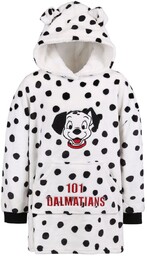 101 Dalmatyńczyków Biała Bluza/Szlafrok Z Kapturem, Dziecięca -