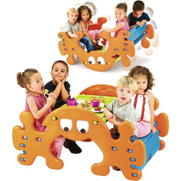 FEBER 2w1 Duży Stolik Piknikowy - Bujak Huśtawka