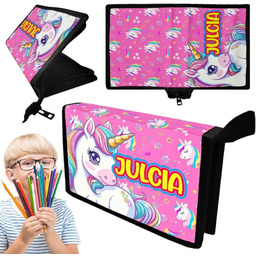 Piórnik w JEDNOROŻCE Jednokomorowy - Personalizowany Nadruk -
