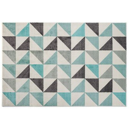 Dywan Sanford 120 x 160 cm trójkaty szaro-zielone