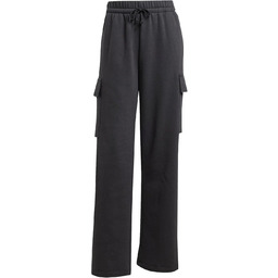 adidas Kobiety ESSENTIALS LINEAR FLEECE CARGO PANTS, black/white,