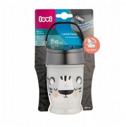 Lovi Kubek ze słomką Junior Salt&Pepper 250 ml