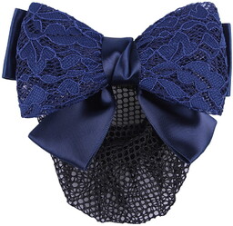 Siatka na włosy QHP Lace granatowa