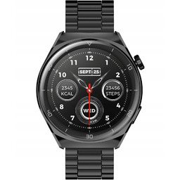 Smartwatch męski Garett V12 Black Steel