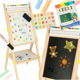 Tablica magnetyczna kredowa liczydło papier kreda literki