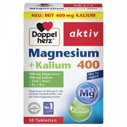 Suplement diety Magnez 400 + Potas, Doppelherz, 30