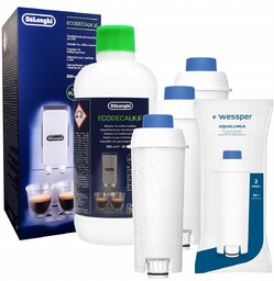 3x filtr Wessper do ekspresu Delonghi + Odkamieniacz