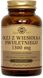SOLGAR Olej z wiesiołka dwuletniego 1300 mg, 30