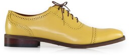 Żółte buty męskie Brogsy Modini - Adelaide T212