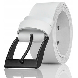 Gracio MESKI PASEK Dlugi 145 cm BIALY SZEROKI