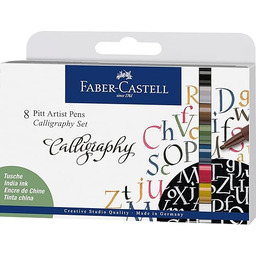 FABER-CASTELL - pisaki Pitt Artist Pen Calligraphy, 8