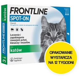 FRONTLINE Roztwór do nakrapiania dla kotów Spot-On 3
