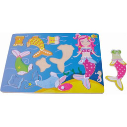 SUN BABY Puzzle Syrenka (7 elementów)