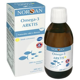 NORSAN Omega-3 Arktis Naturalny olej z dorsza, 200ml