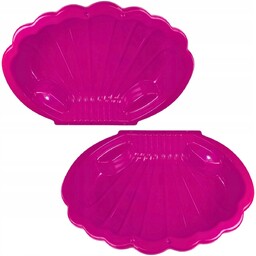 Piaskownica Lub Basen Plastikowa XXL Muszelka Zamykana Różowa