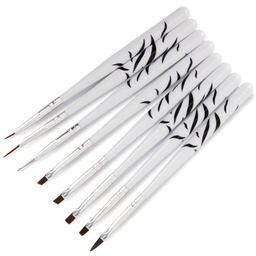 Zestaw pędzli do zdobień żelu sonda zebra 8