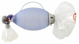 Resuscytator Silikonowy Ambu Oval PLUS dla dorosłych, rezerwuar
