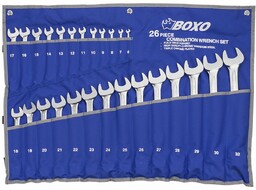 Klucze płasko-oczkowe BOXO 6-32mm 26szt