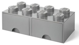 Lego Brick Drawer 8 szary